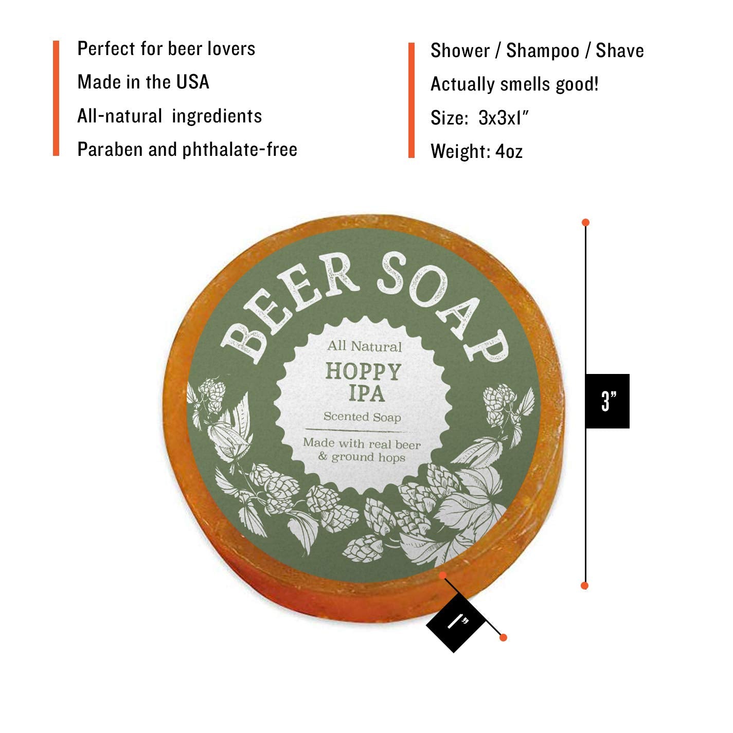 Swag Brewery Beer Soap (Hoppy IPA) Beauty & Personal Care Swag Brewery