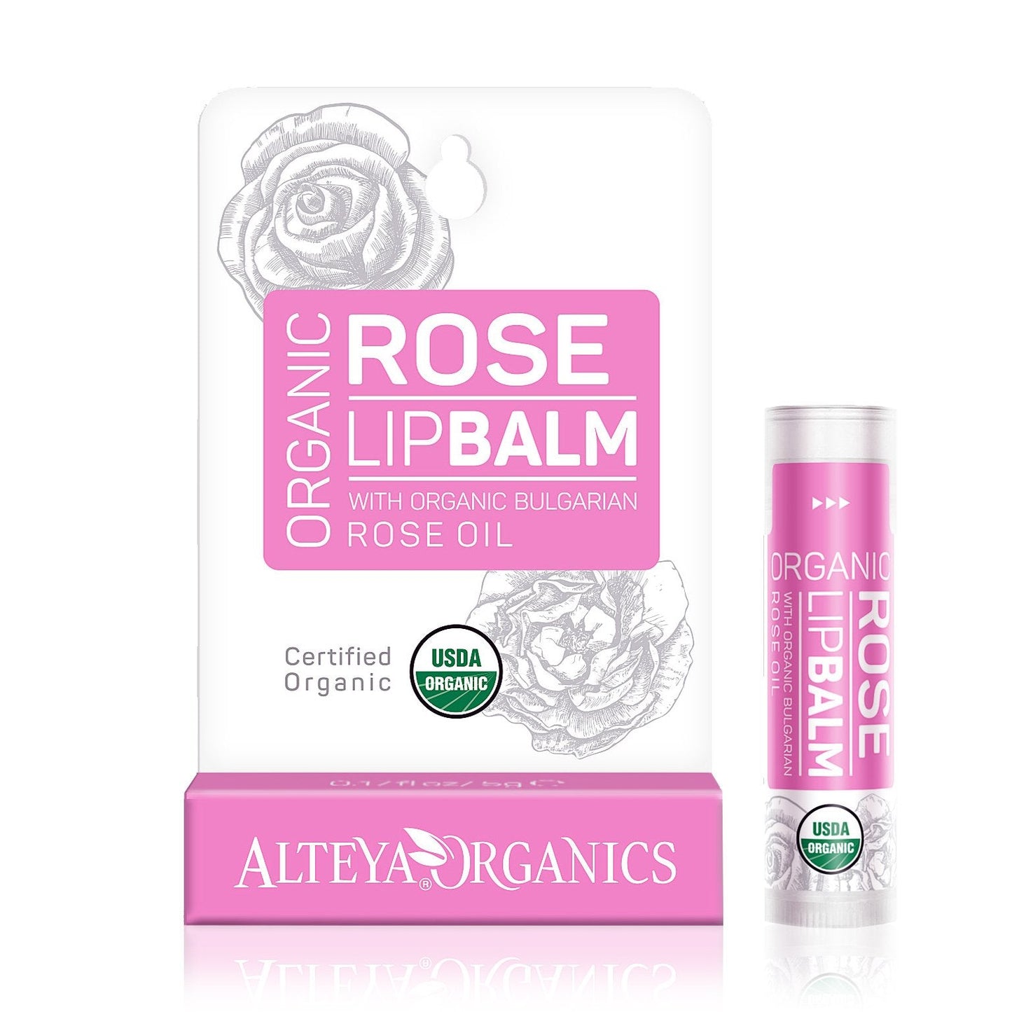 Alteya Organics Rose Lip Balm USDA Organic - 0.16 Oz/ 4.5 g Beauty and Personal Care Alteya Organics