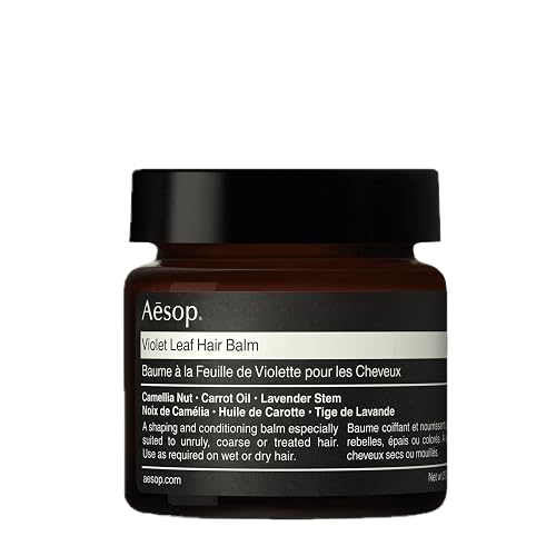 Aesop Violet Leaf Hair Balm | Shaping Balm with Camellia Nut, Carrot Oil & Lavender Stem | Conditions, Softens & Styles Coarse or Treated Hair | 60 Beauty & Personal Care Aesop