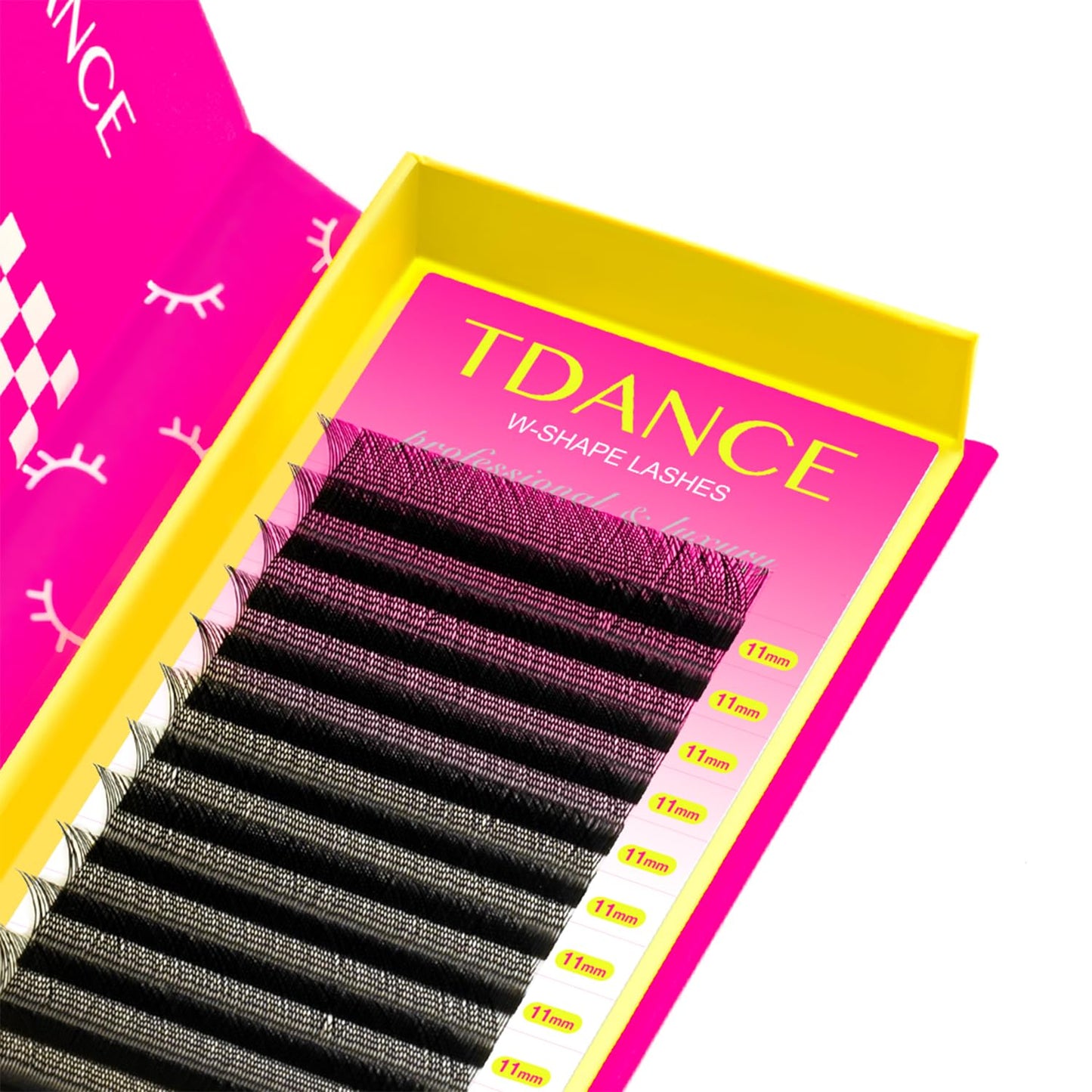 TDANCE YY Lash Extensions Premade Volume Eyelash Fans YY Lashes Matte Black W Lashes Extensions(W-5D-0.07-C,14 mm) Beauty and Personal Care TDANCE