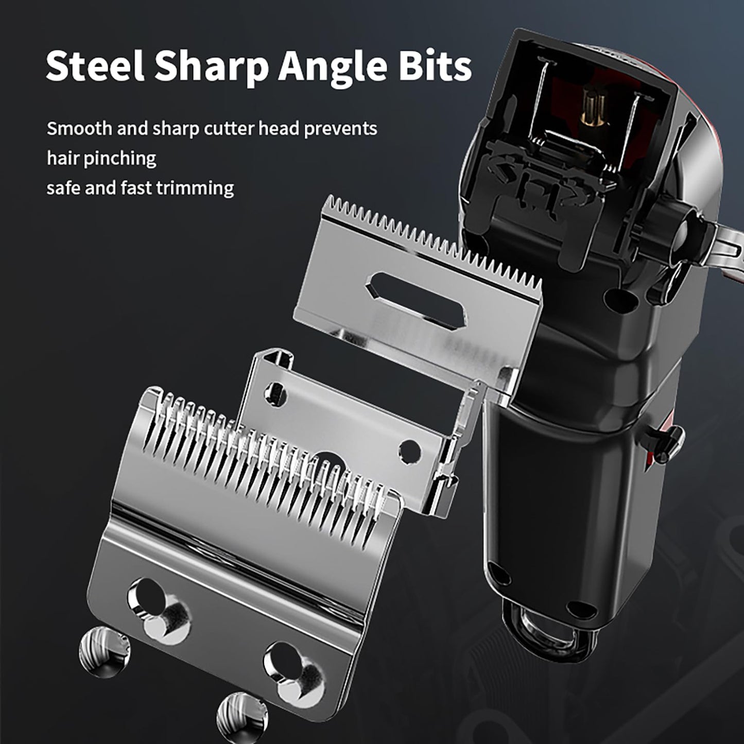 QDKVTNDJZ Professional Hair Clippers for Men, Cordless, Rechargeable Trimmers for Haircuts with Cable, Ideal for Barbers Beauty and Personal Care QDKVTNDJZ