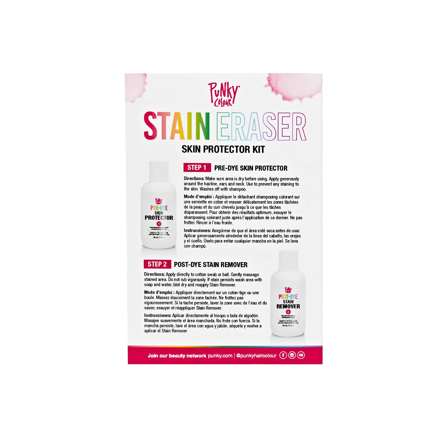 Punky Stain Eraser Skin Protector Kit - Hair Color Remover, Hair Dye Remover Stains on Skin, Gentle Formula Beauty & Personal Care Punky