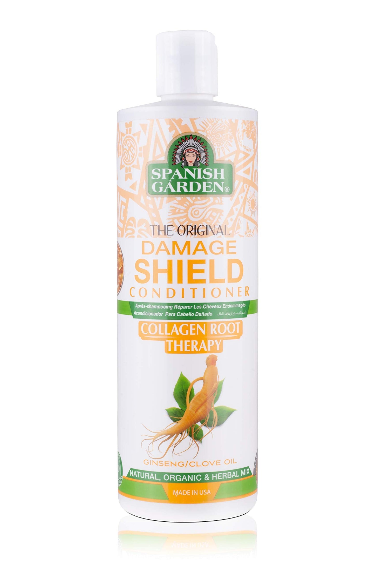 Spanish Garden Damage Shield Conditioner| Collagen Root Therapy with Organic Oils, Natural Vitamins, and Herbal Extracts | For Weak & Fragile Hair, 16 Beauty & Personal Care Spanish Garden