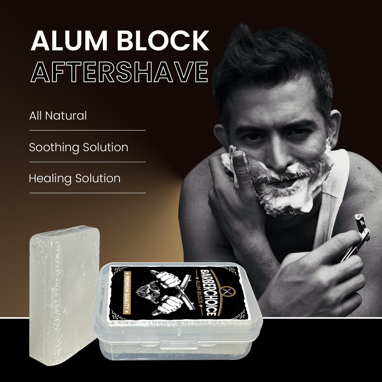 Pacific Pelican Alum Block for Shaving - Premium Quality - Razor Burn Relief & Skin Soothing Aftershave in Durable Plastic Case - Pack of 3 Beauty and Personal Care Pacific Pelican