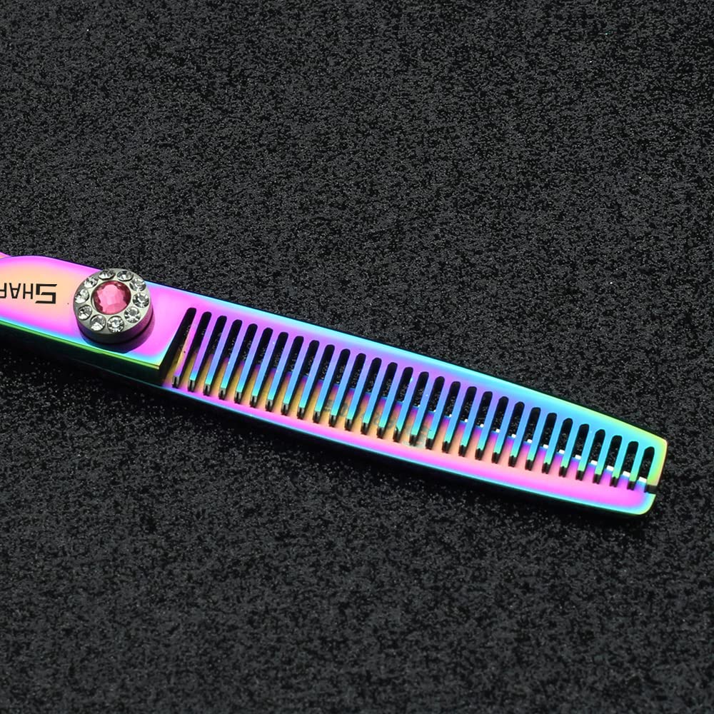 6" Professional Hairdressing Scissors Set, Hair Clipper/Household Stainless Steel Hair Clipper (6 inches, 2 pieces-B)