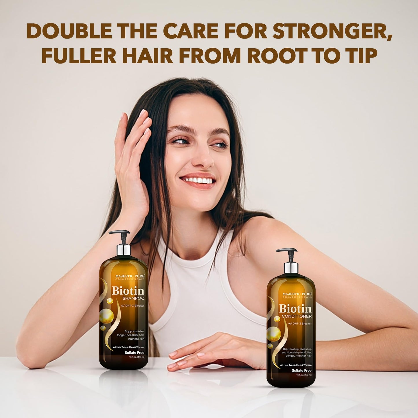 MAJESTIC PURE Biotin Shampoo and Conditioner Set with DHT Blocker Complex - Hydrating, Nourishing & Supporting Healthy Hair, Sulfate Free, for Men Beauty & Personal Care Majestic Pure