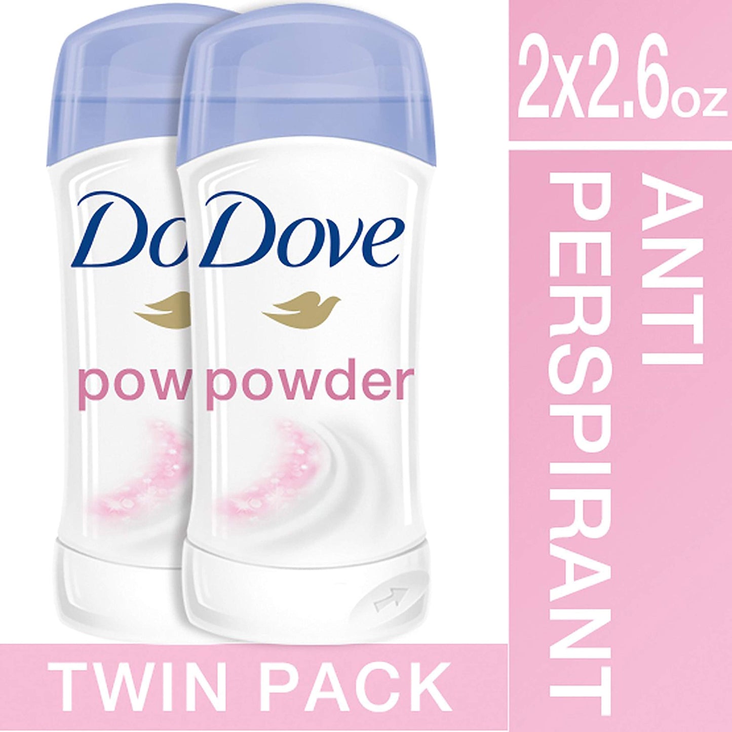 Dove Antiperspirant Deodorant, Powder, Twin Pack (4 Count of 2.6 Ounce Each), 10.4 Ounce Beauty and Personal Care Dove