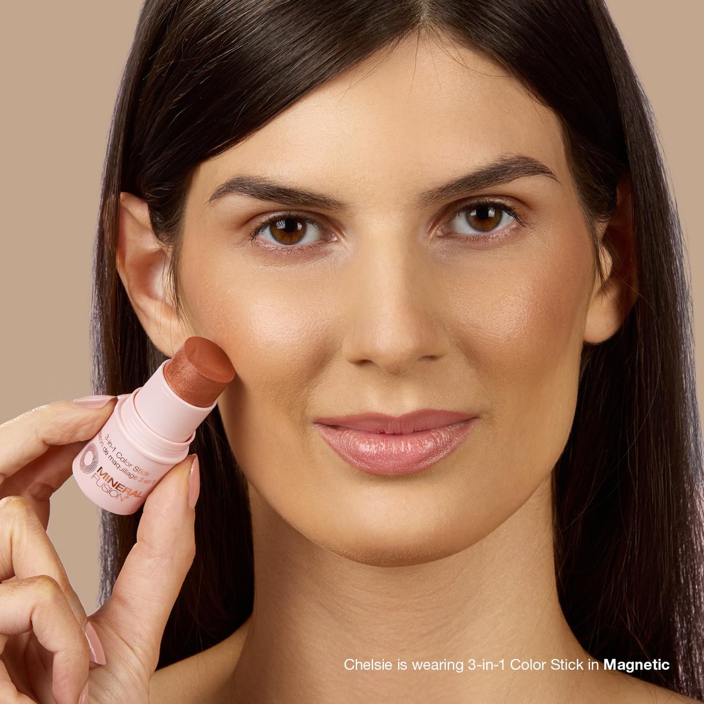 Mineral Fusion 3-in-1 Color Stick - Nourishing Cream Tint for Cheek, Lip and Eye - Blendable, Lightweight Coverage - Travel Friendly, Hypoallergenic Beauty & Personal Care Mineral Fusion