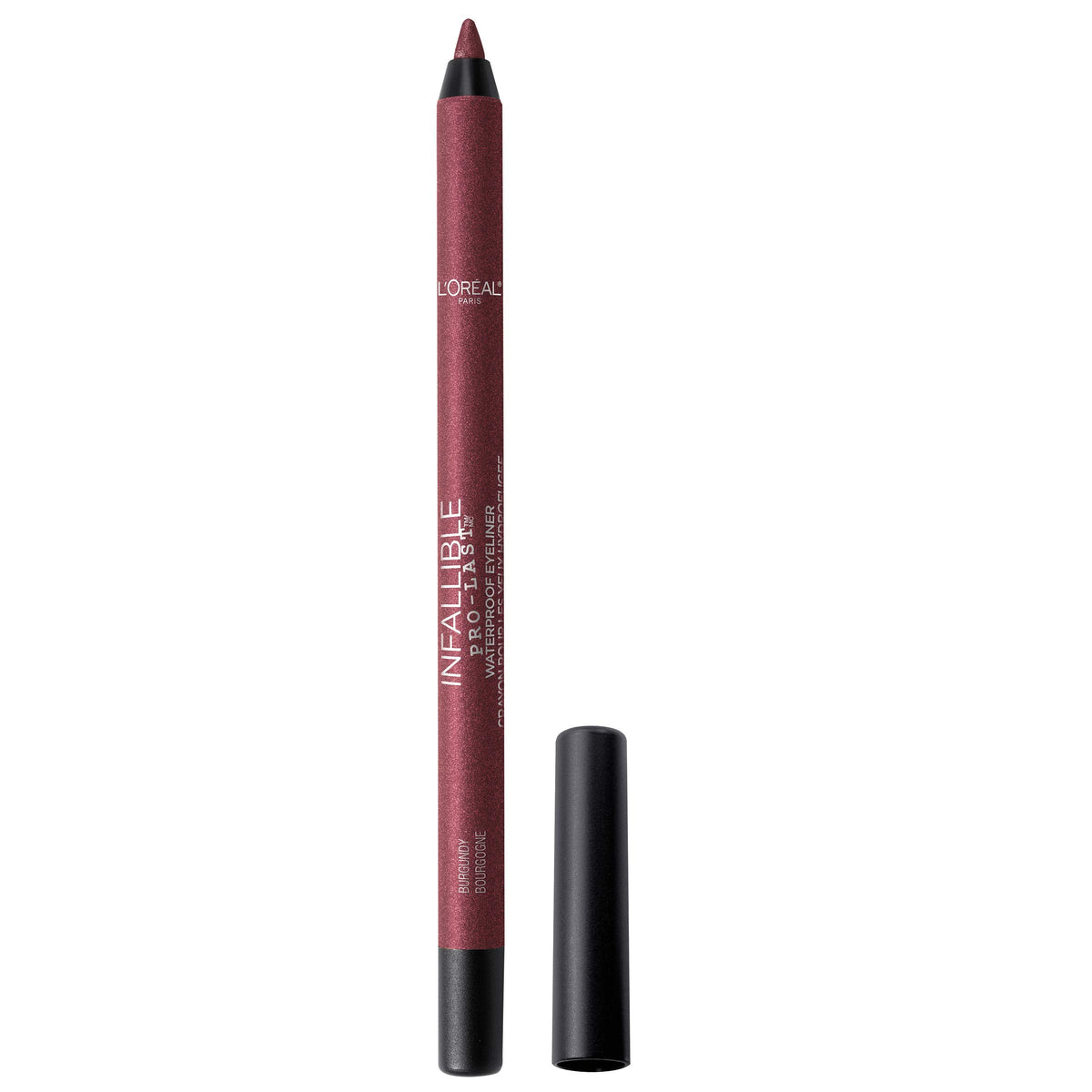 L'Oreal Paris Makeup Infallible Pro-Last Pencil Eyeliner, Waterproof and Smudge-Resistant, Glides on Easily to Create any Look, Burgundy, 0.042 oz. Beauty & Personal Care L'Oreal Paris