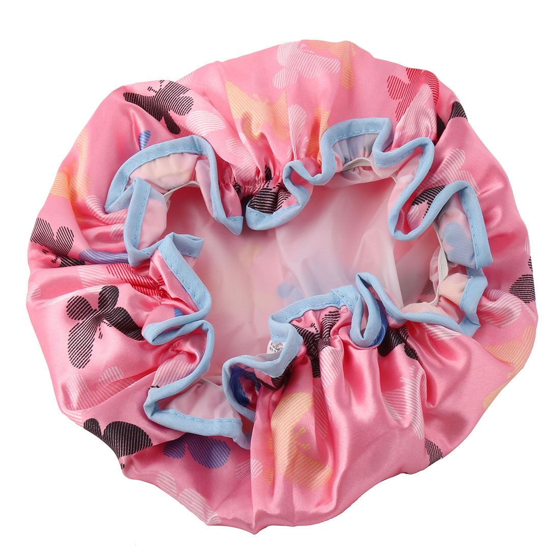 Ruilogod Polyester Butterfly Pattern Women Hair Protector Water Resistant Elastic Spa Shower Cap (id: 8da 984 ccc 17c 614 Beauty and Personal Care Ruilogod