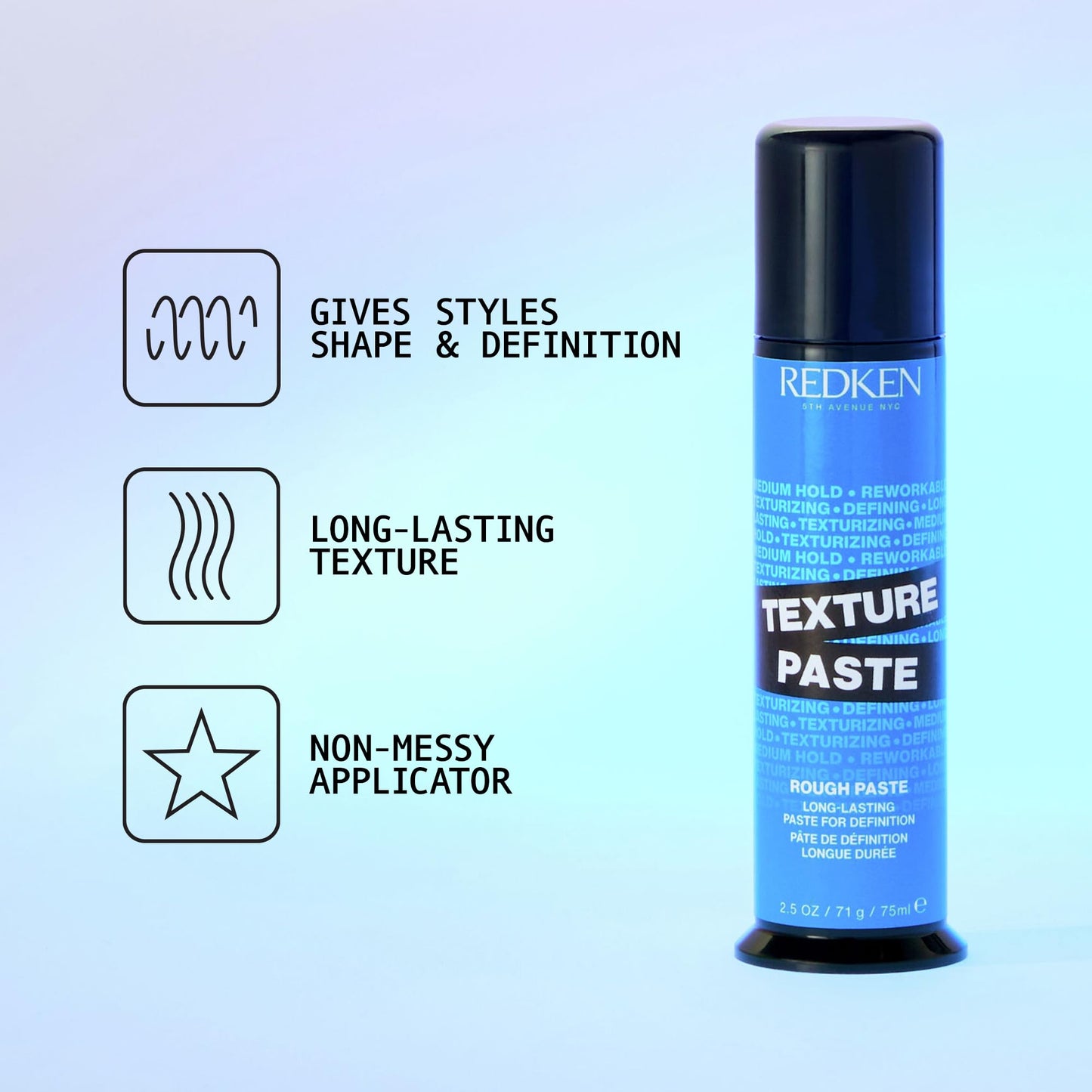 Redken Long-Lasting Styling Paste For All Hair Types - Adds Long-Lasting Texture & Definition With Flexible Control, Medium Hold Beauty and Personal Care Redken