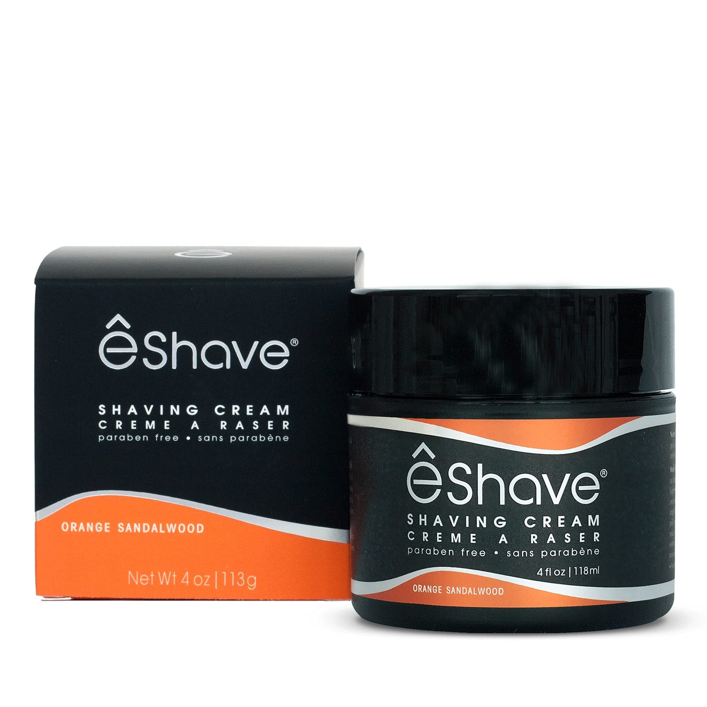 eShave Shaving Cream for Men, Orange Sandalwood, prevents shaving irritation and razor burn, generates a rich lather for a soft, silky, Smoothest Beauty and Personal Care eShave