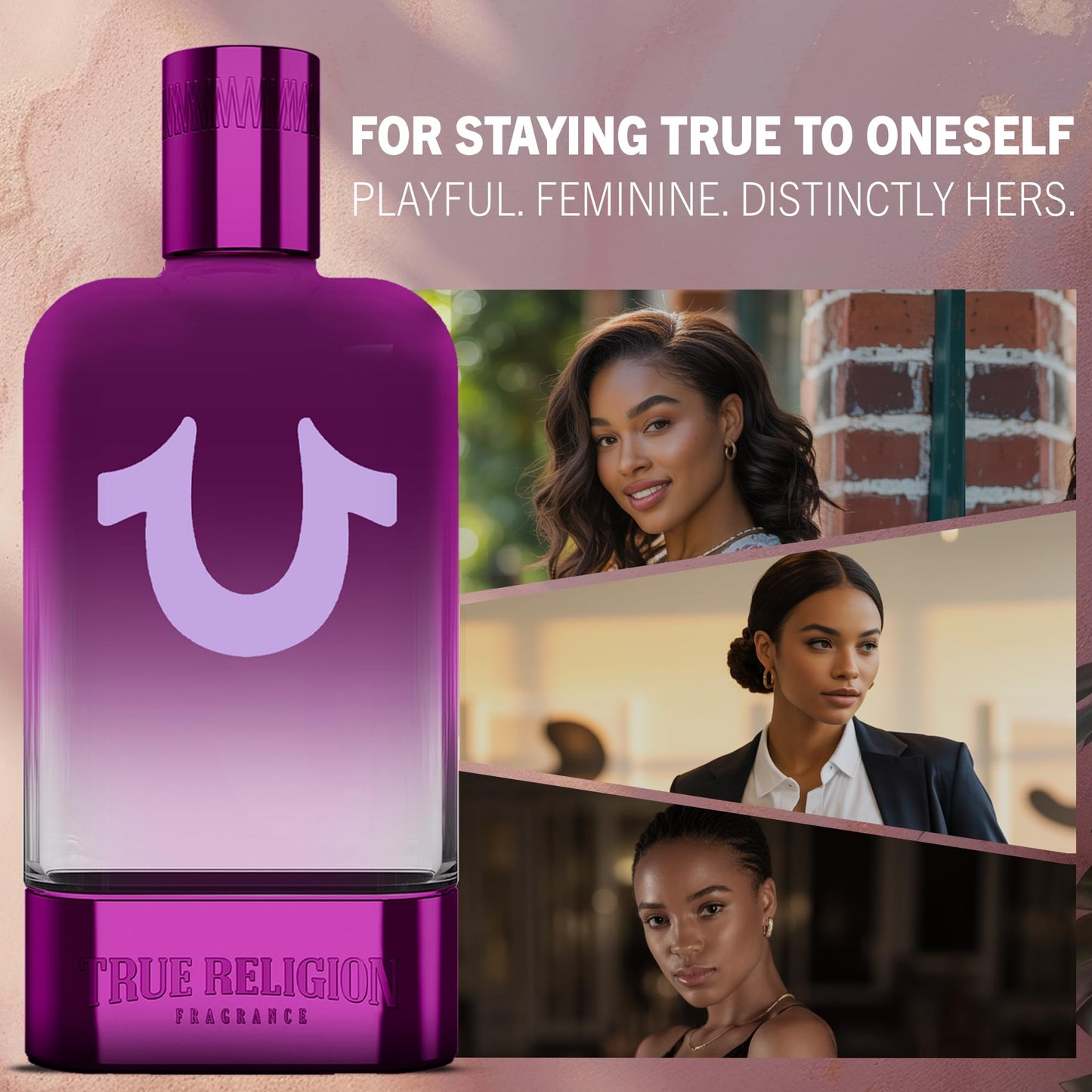 True Religion Always True Femme - 3.4 fl oz EDP - Women's Perfume - amber, fruity, floral - grapefruit, mandarin, plum, jasmine, rose, orange Beauty & Personal Care True Religion