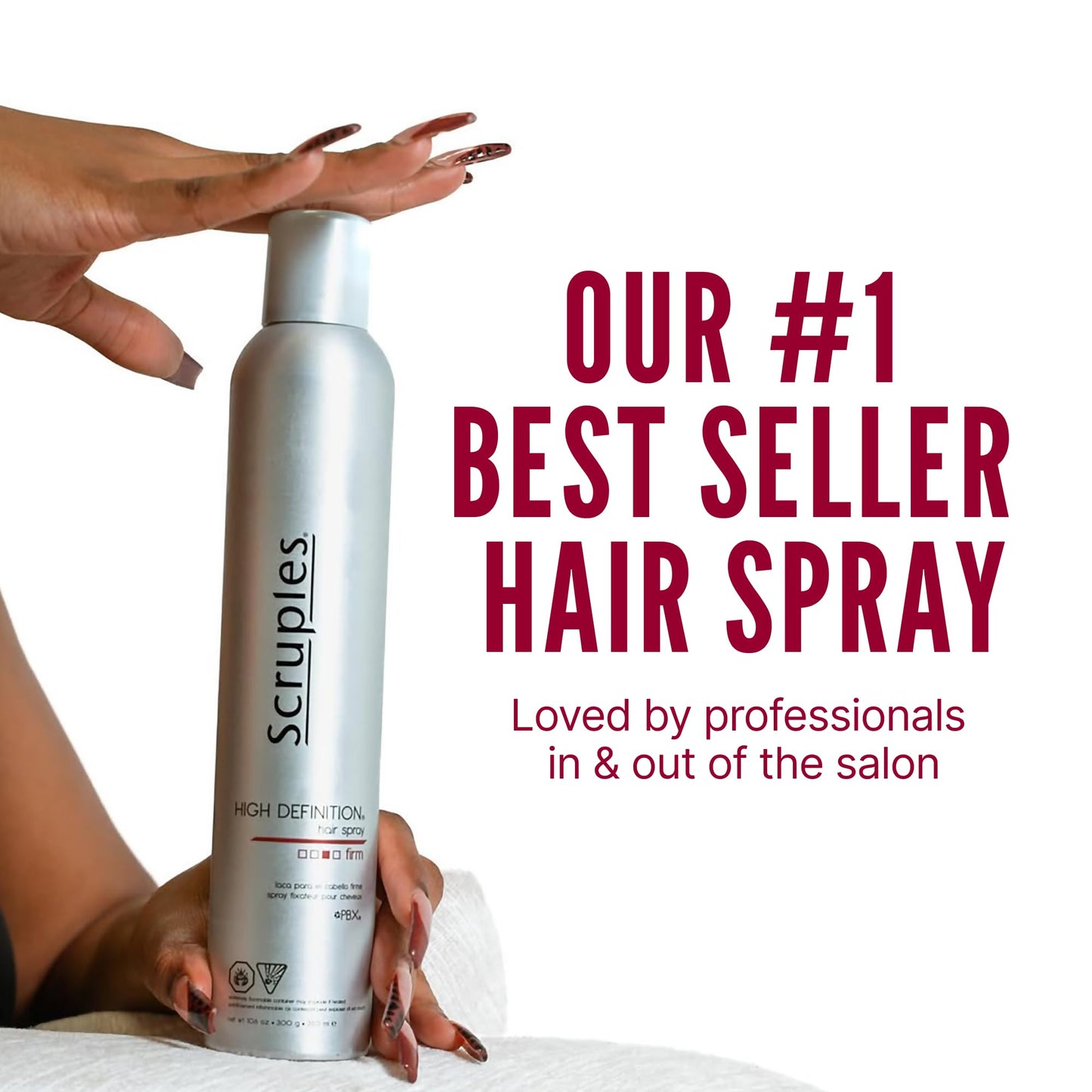 Scruples High Definition Hair Spray - Volumizing Hairspray with Extra Hold & Shine - For All Hair Types - Volumizing Spray is Humidity Resistant Beauty & Personal Care Scruples