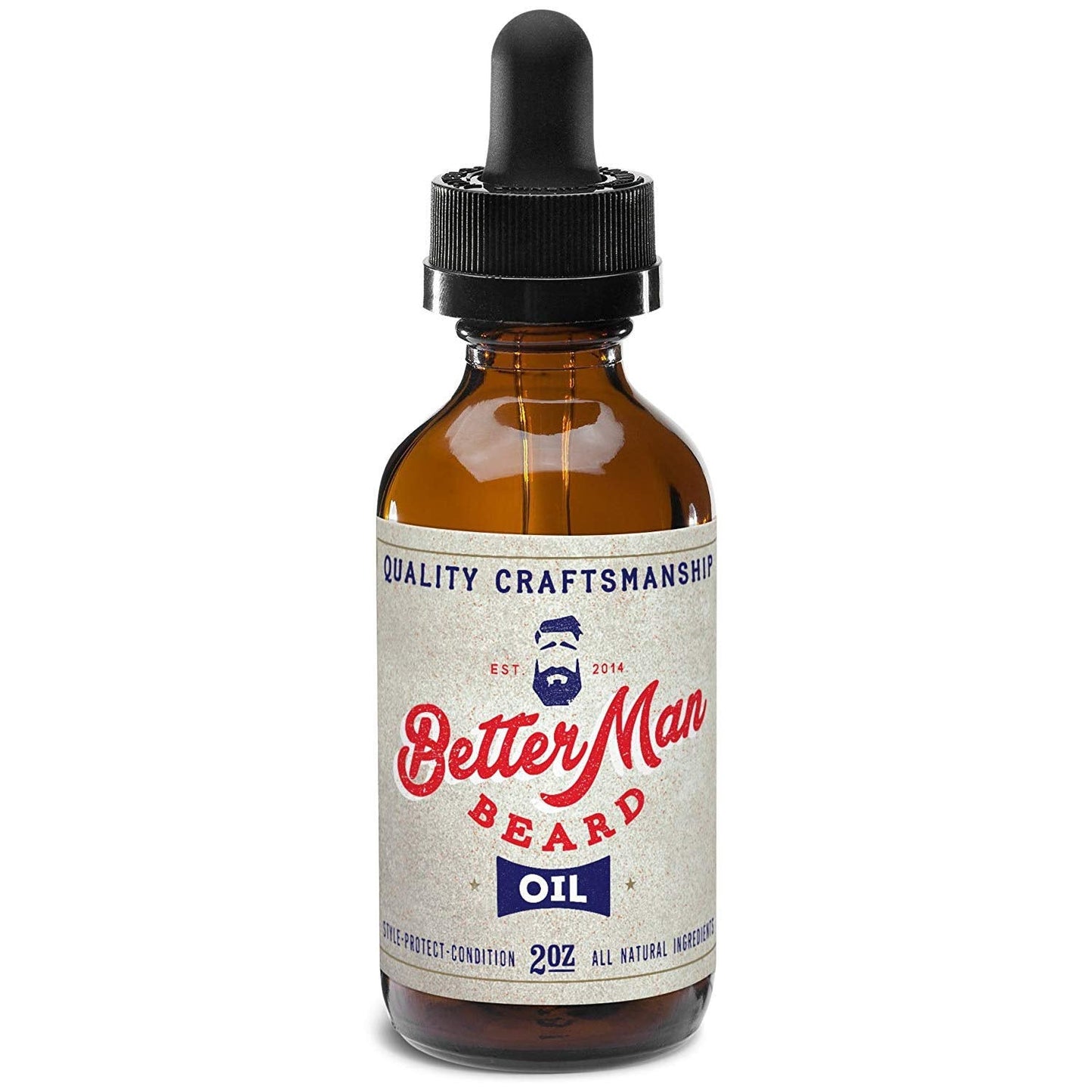 BETTER MAN BEARD Beard Oil - 2 oz All-Natural Leave-in Beard Conditioner with Therapeutic Grade Essential Oils & 100% Natural Formula - Oil1 Beauty & Personal Care BETTER MAN BEARD EST. 2014