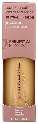 Mineral Fusion Neutral 4 Liquid Foundation, 1 FZ Beauty & Personal Care Mineral Fusion