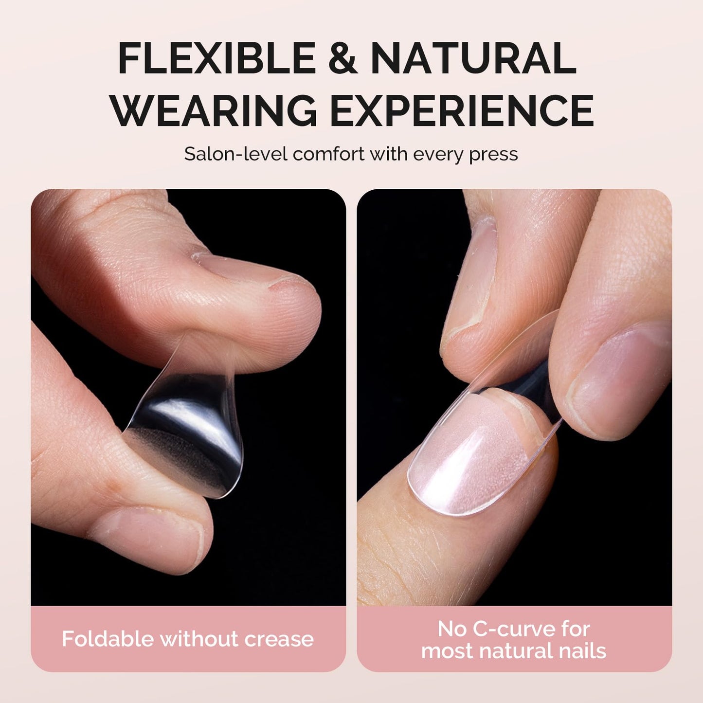 MelodySusie Medium Almond X Nail Tips - 300Pcs 15 Sizes Clear Acrylic, Half Matte Full Cover Press on Nails for DIY Extension&Salon Use,Pre-Shaped Beauty and Personal Care MelodySusie