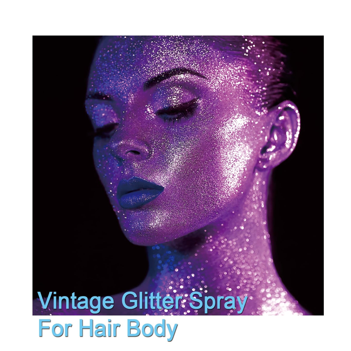 Body Glitter Spray, Purple Glitter Spray for Hair and Body, Include 1 Jar of Refills Beauty & Personal Care Yampahpa