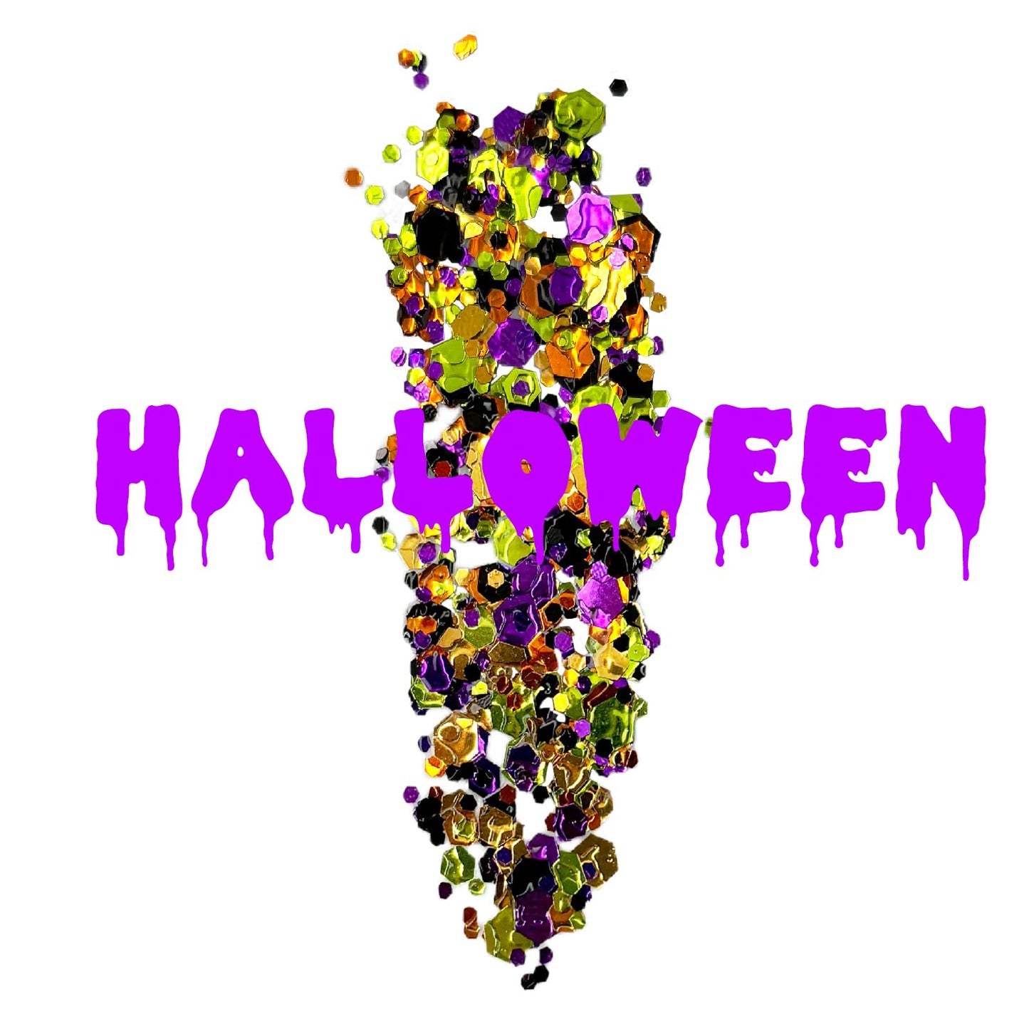 Halloween Glitter Gel for Body, Face, Hair and Lip, Color Changing Glitter Gel Under Light (Halloween) Beauty & Personal Care CiikDux