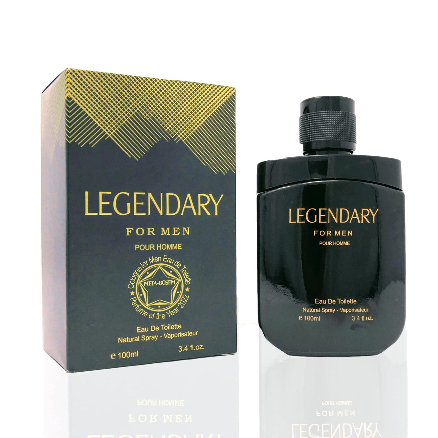 META-BOSEM Gentlemen Pour Homme Black+Red Men's Cologne Collection, Eau de Toilette Natural Spray - Masculine Scent - Holiday Gift Set (Pack of 2) Beauty & Personal Care META-BOSEM