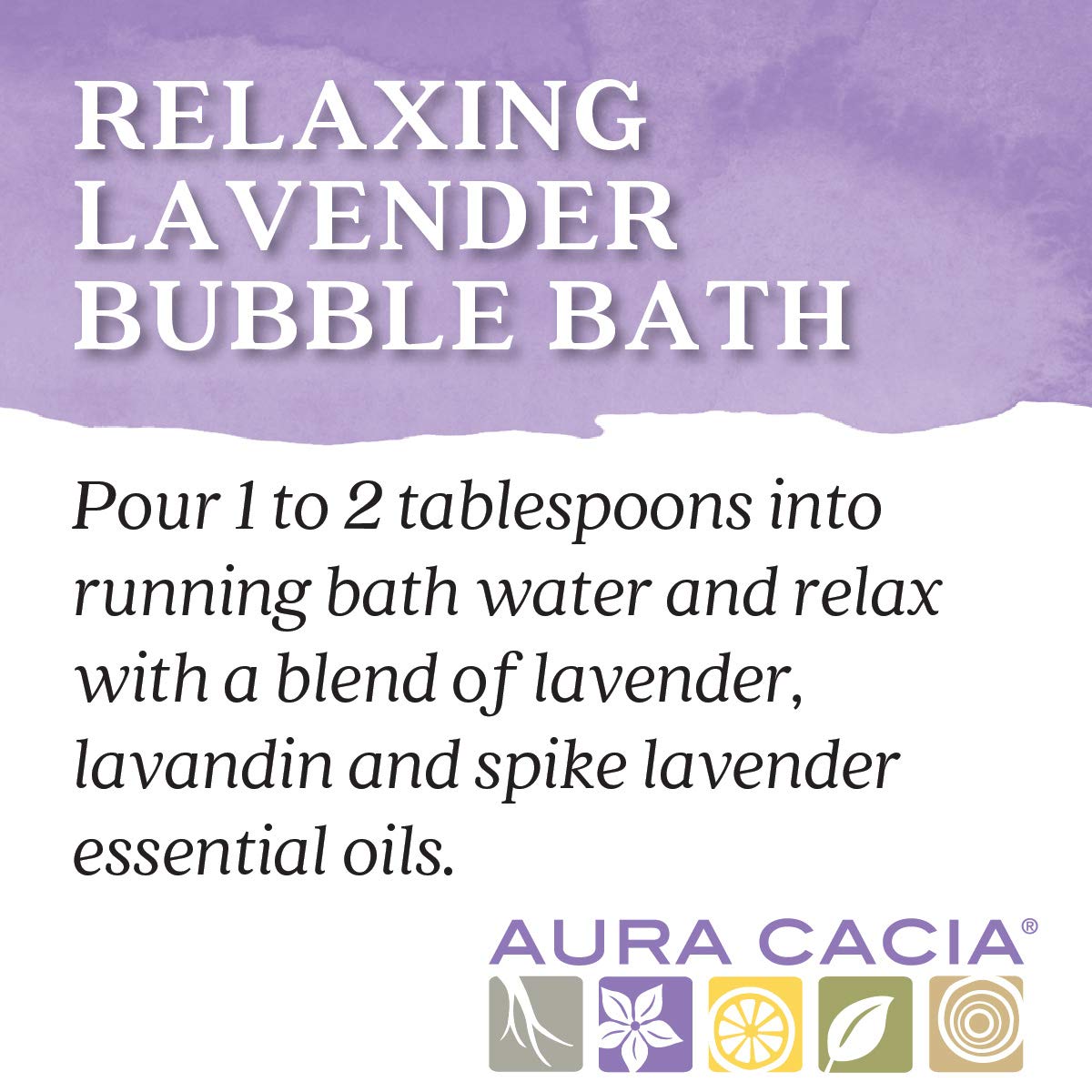 Aura Cacia Relaxing Lavender Bubble Bath, 13 fl oz - Paraben-Free with 100% Pure Essential Oils - Calming and Refreshing Lavender Aromatherapy Beauty and Personal Care Aura Cacia