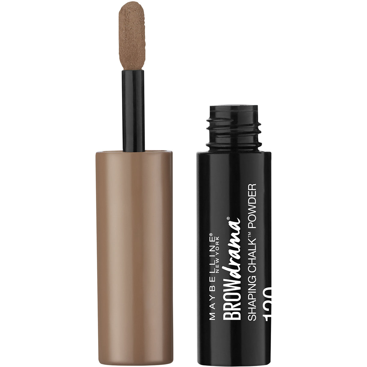 Maybelline New York Brow Drama Shaping Chalk Powder, Medium Brown, 0.035 fl. oz. Beauty & Personal Care MAYBELLINE