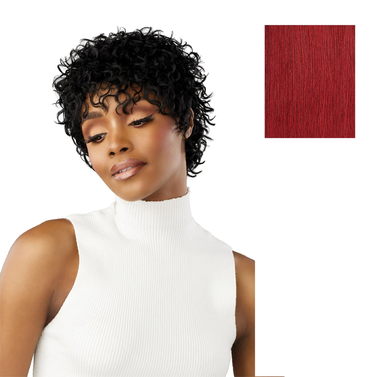 Sensationnel Dashly Wig-Unit 25, DARKRED
