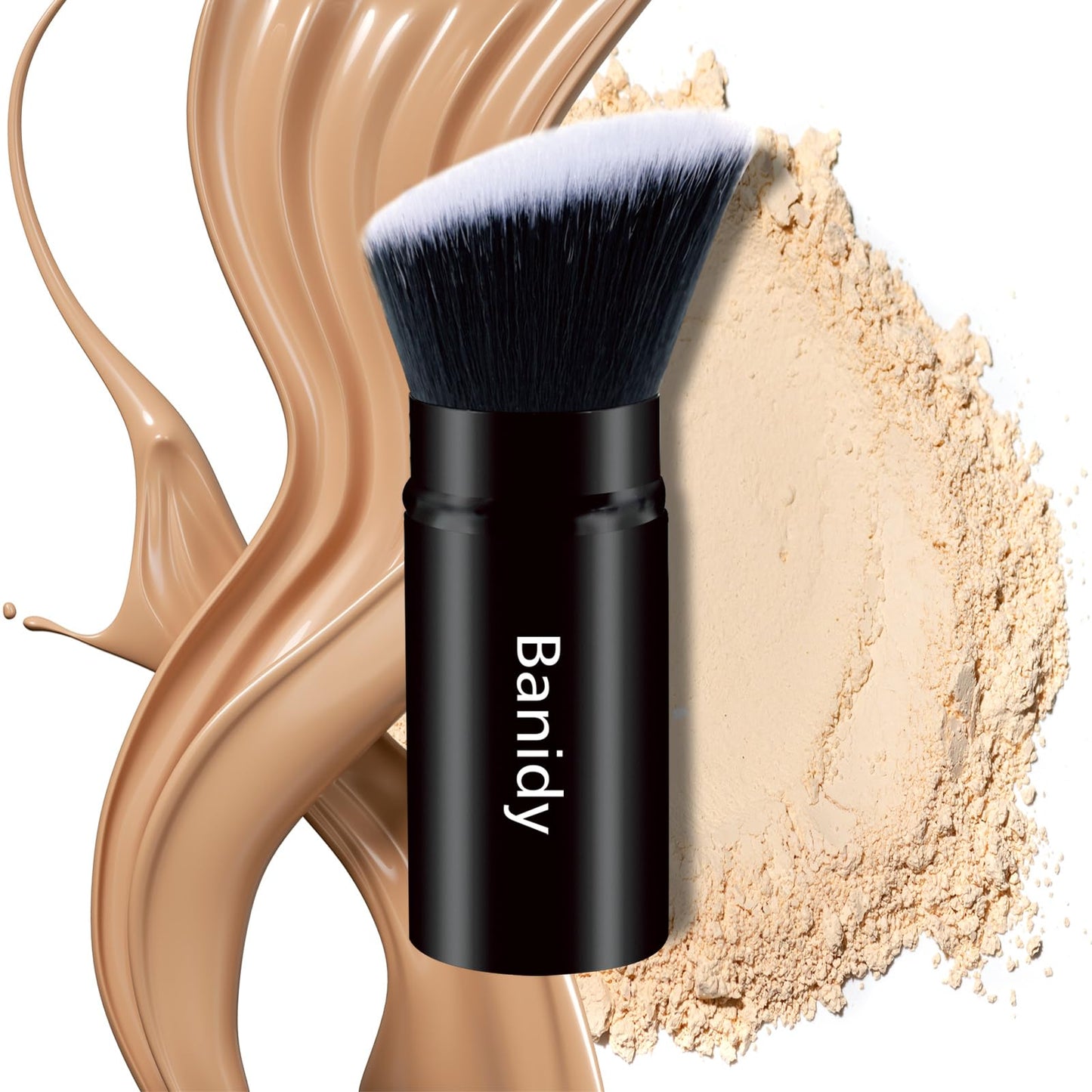 Makeup Brush Kabuki Face Brushes Retractable Travel Blush Kabuki Brush Portable Flawless for Foundation, Powder Blush, Bronzer, Buffing, Liquid Beauty & Personal Care Banidy