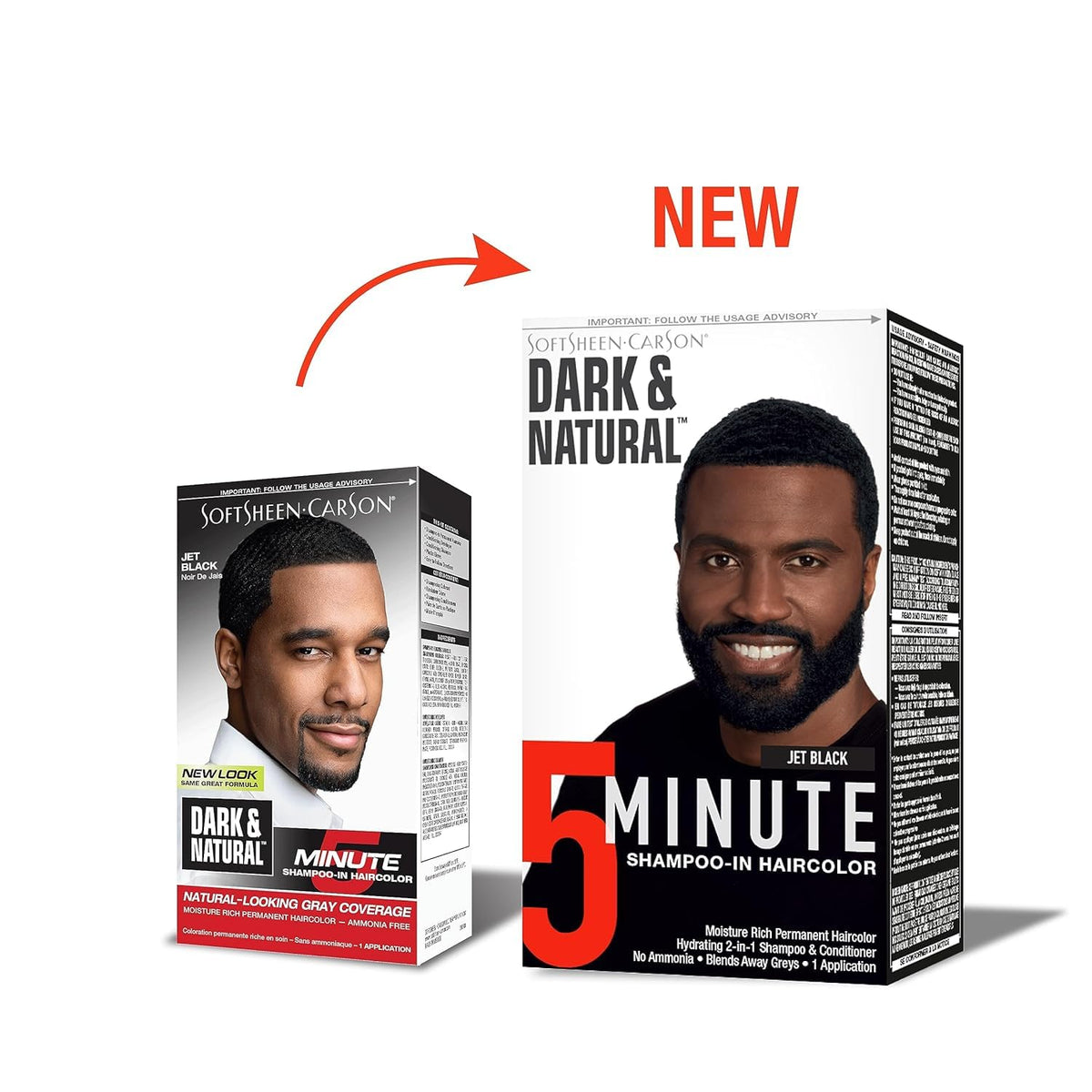 Dark & Natural Color Men Jet Black (3 Pack) Beauty & Personal Care Dark & Natural