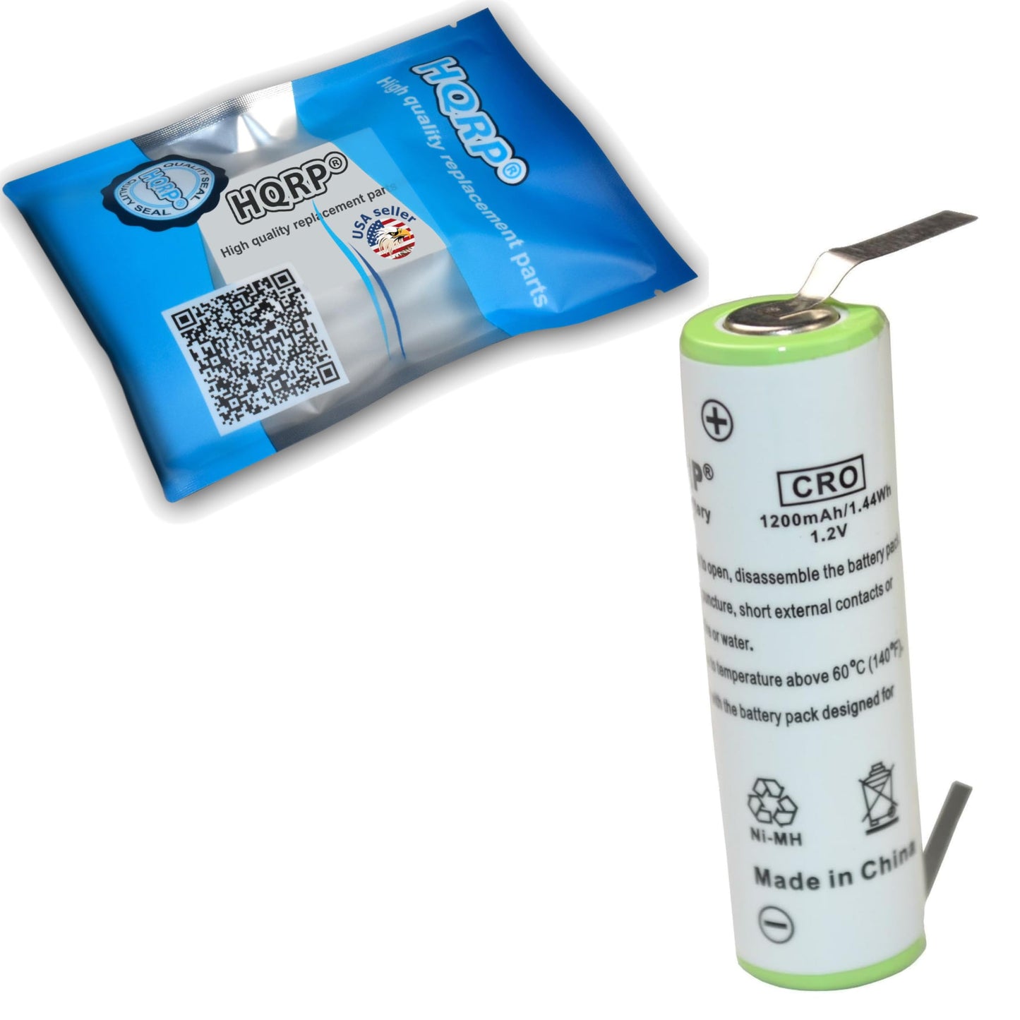 HQRP Battery Works with Philips Norelco T3000 T6000 T7000 T7500 T800 T860 G380 Razor/Shaver 10336 4822-138-10336 49x14mm Plus Screwdriver Beauty and Personal Care HQRP