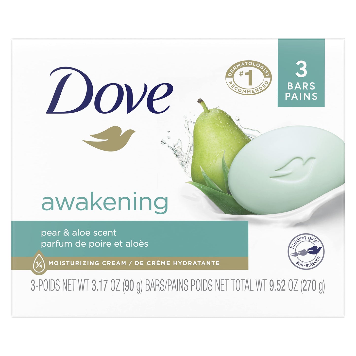 Dove Beauty Bar Gentle Skin Cleanser Moisturizing, 3.17oz, 3 Bars Beauty & Personal Care Dove