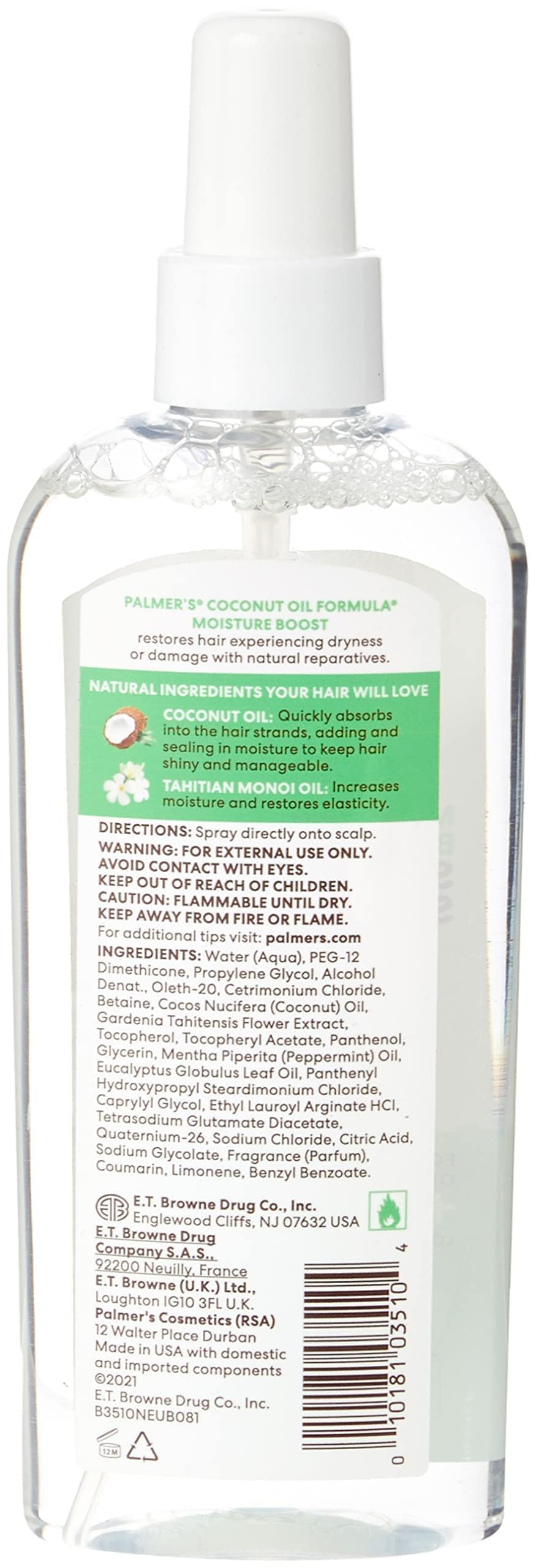 Palmer's Coconut Oil Formula with Vitamin E Strong Roots Spray, 5.1 fl. oz Beauty & Personal Care Palmer's