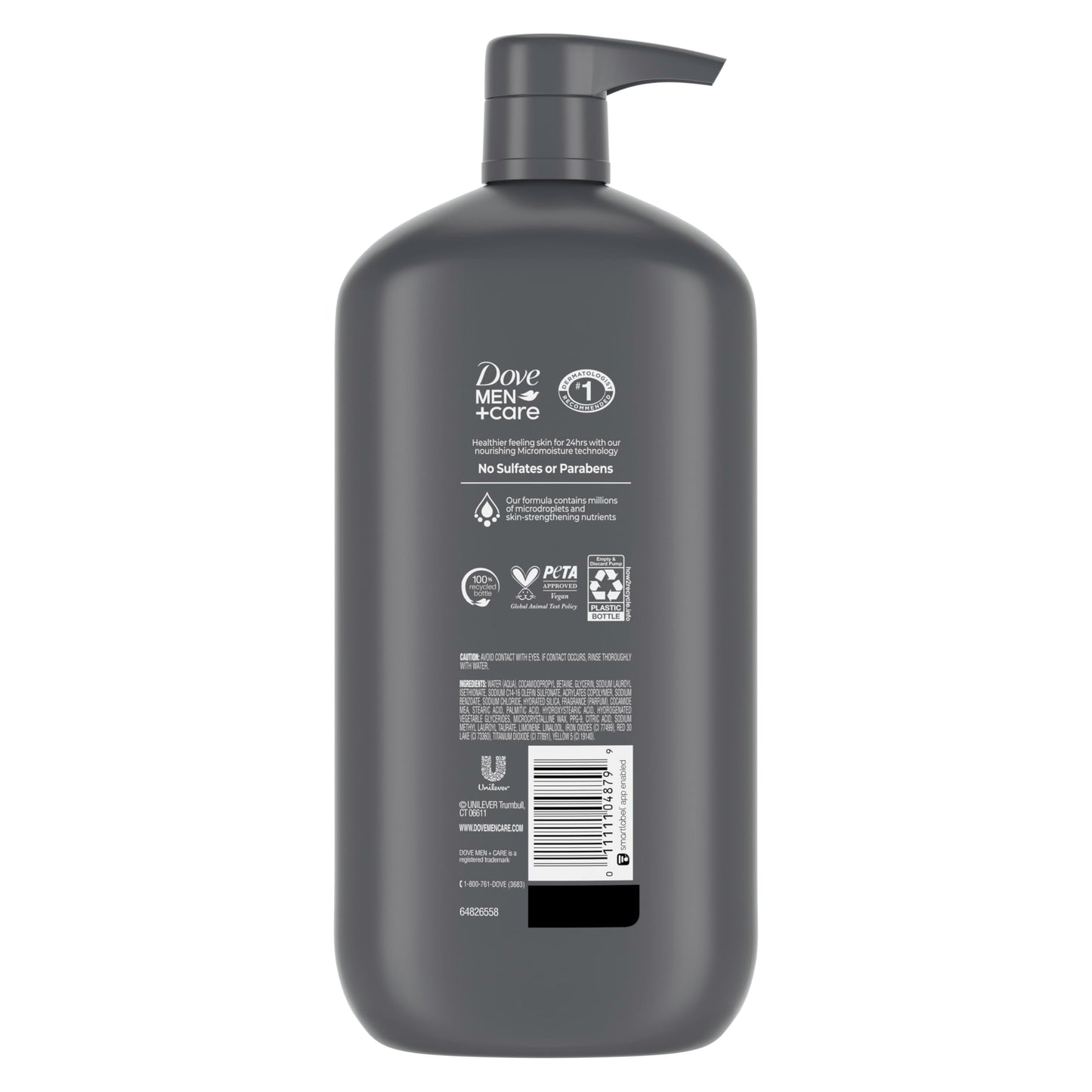 DOVE MEN + CARE Body and Face Wash Exfoliating Deep Clean for Men, with 24-Hour Nourishing Micromoisture Technology Body Wash, 30 oz Beauty & Personal Care DOVE MEN + CARE