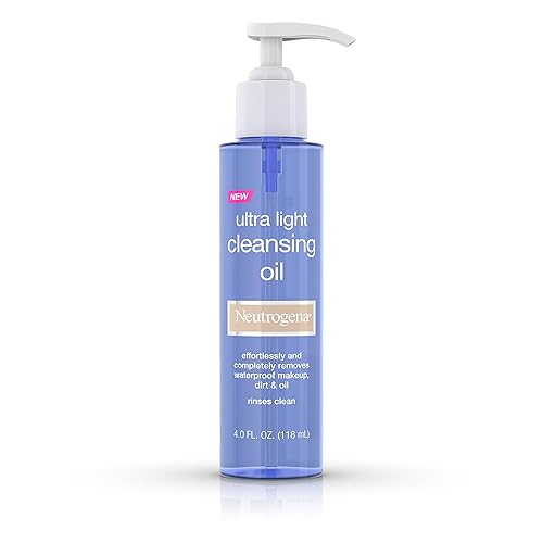 Neutrogena Ultra Light Facial Cleansing Oil & Makeup Remover, Non-Comedogenic Face Oil Cleanser to Remove Dirt, Oil, Makeup & Waterproof Mascara, 4 Beauty & Personal Care Neutrogena