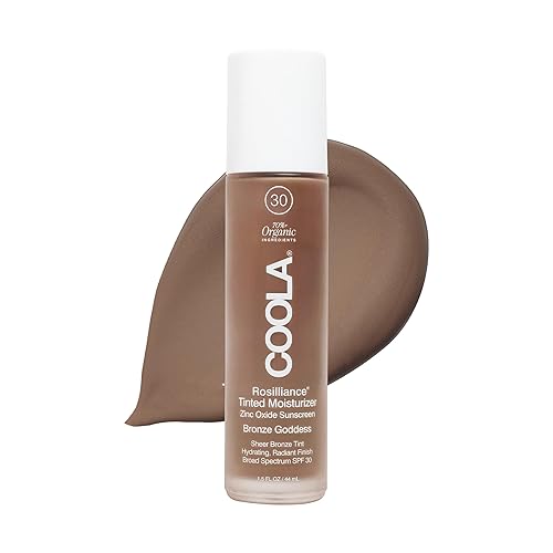 COOLA Organic Rosilliance BB Cream with SPF 30, Tinted Moisturizer Sunscreen & Foundation, Dermatologist Tested, Bronze Goddess, 1.5 Fl Oz Beauty & Personal Care COOLA