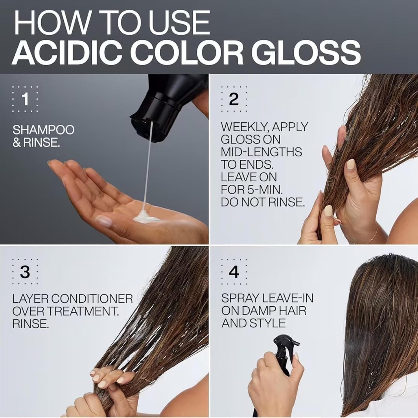 Redken Acidic Color Gloss Shine Mini Kit - Sulfate-Free Shampoo, Conditioner & Heat Protect Leave In Treatment for Hair Shine & Vibrant Color, Travel Beauty & Personal Care Redken