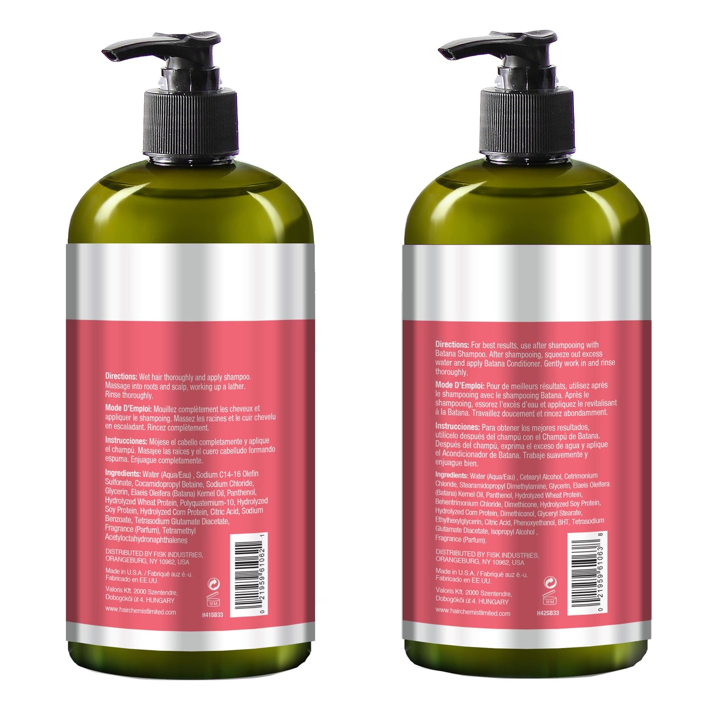 Hair Chemist Strength & Growth Batana Oil Shampoo and Conditioner Set 33.8 oz. (2-PC Set) - Batana Shampoo and Conditioner for Hair Growth, Thickening Beauty & Personal Care Hair Chemist