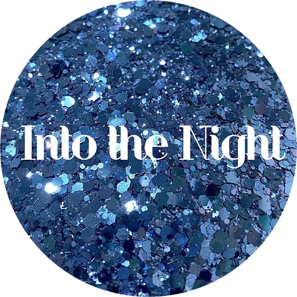 Navy Blue Polyester Glitter | Craft Glitter | Glitter for Arts & Crafts | Tumblers | Cosmetics | Nails | Epoxy Resin Art | Slime | DIY | Body Glitter Beauty & Personal Care Glitter Heart Co.