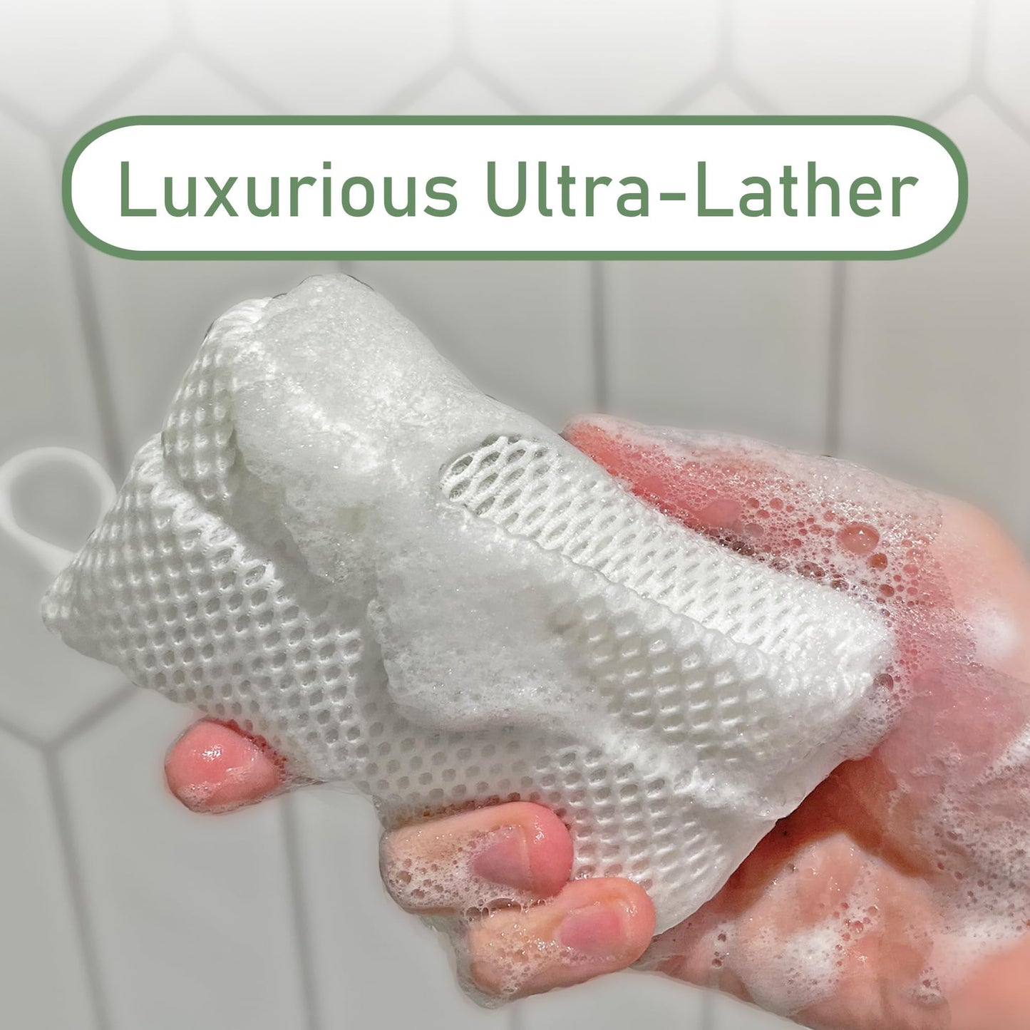 Soap Envelope 100% Recycled - Soap Saver Pouch for bar soap, Loofah Bath Scrubber for Bar Soap + Gentle Exfoliator, mesh soap Bag, soap Pouch Beauty & Personal Care Soap Envelope
