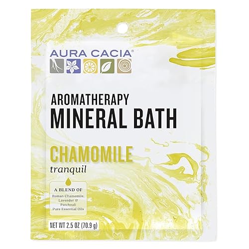 Aura Cacia Aromatherapy Mineral Bath, Tranquil Chamomile, 2.5 ounce packet (Pack of 3) Beauty & Personal Care Aura Cacia