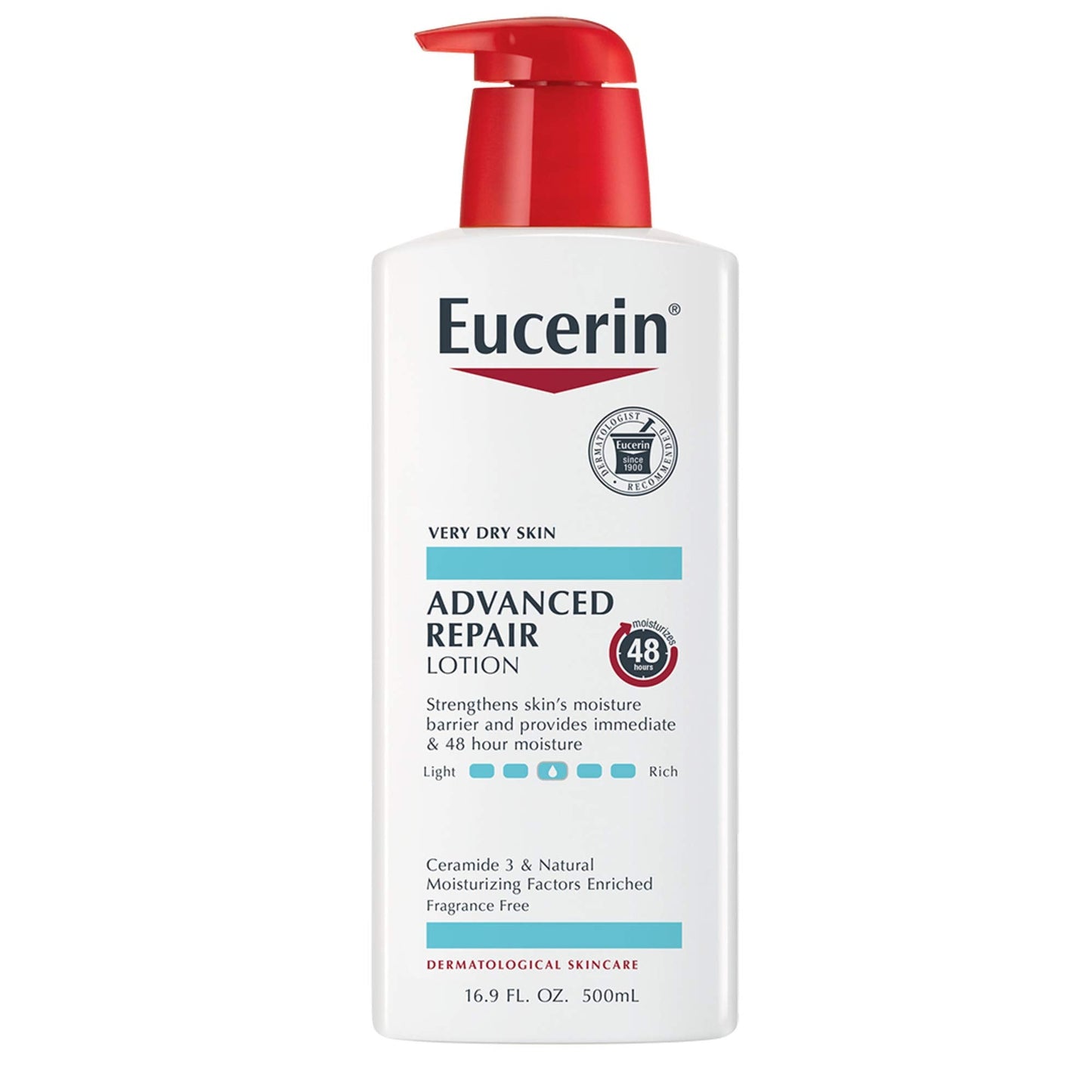 Eucerin Advanced Repair Lotion - Fragrance Free, Full Body Lotion for Very Dry Skin - 16.9 fl. oz. Pump Bottle Beauty & Personal Care Eucerin