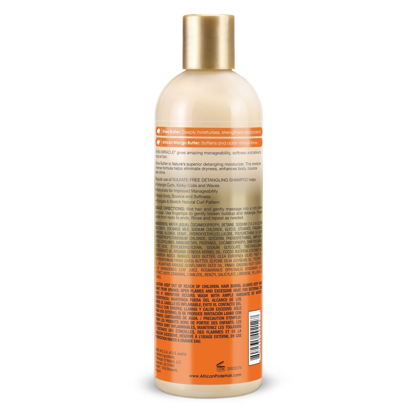 African Pride Shea Butter Miracle Detangling Shampoo, 12 Ounce Beauty & Personal Care African Pride