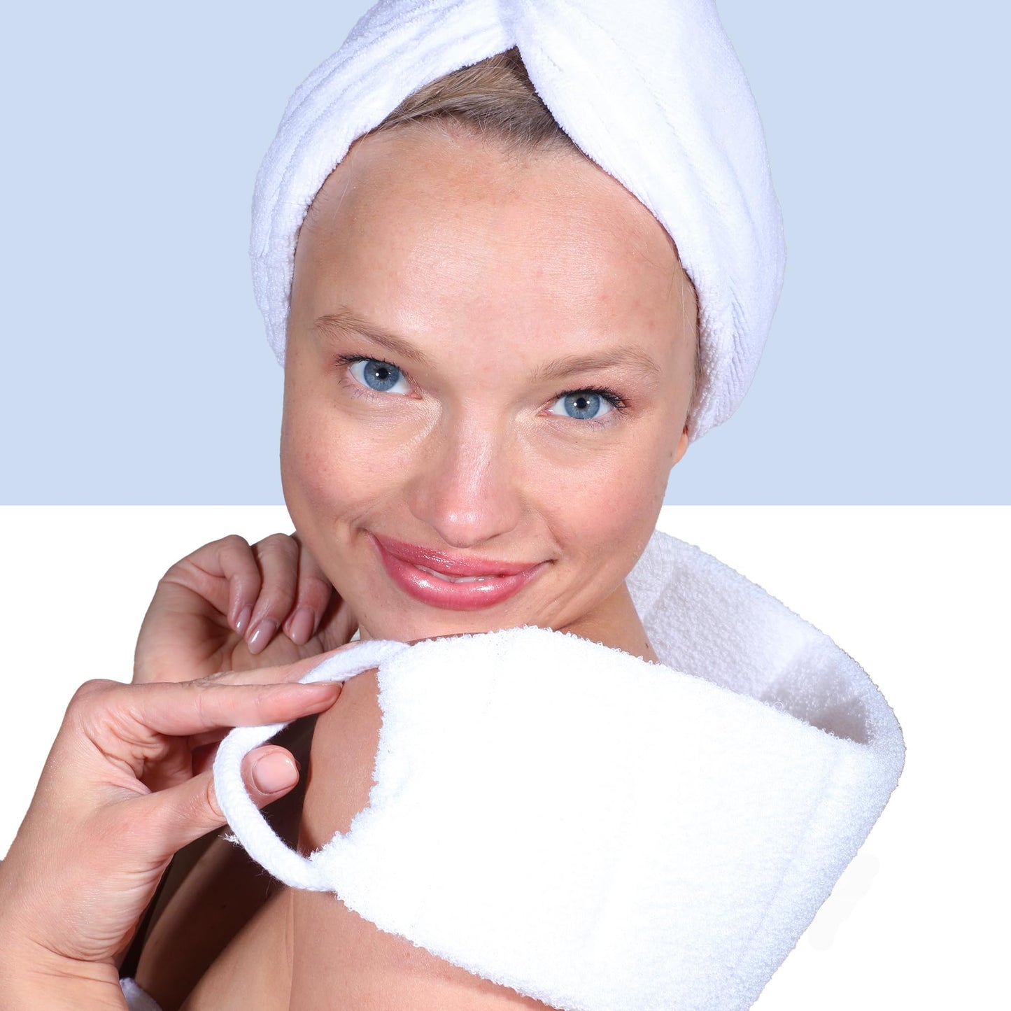 AFTERSPA Back Scrubber, 1 Count, White, Modern Style Beauty and Personal Care AFTERSPA