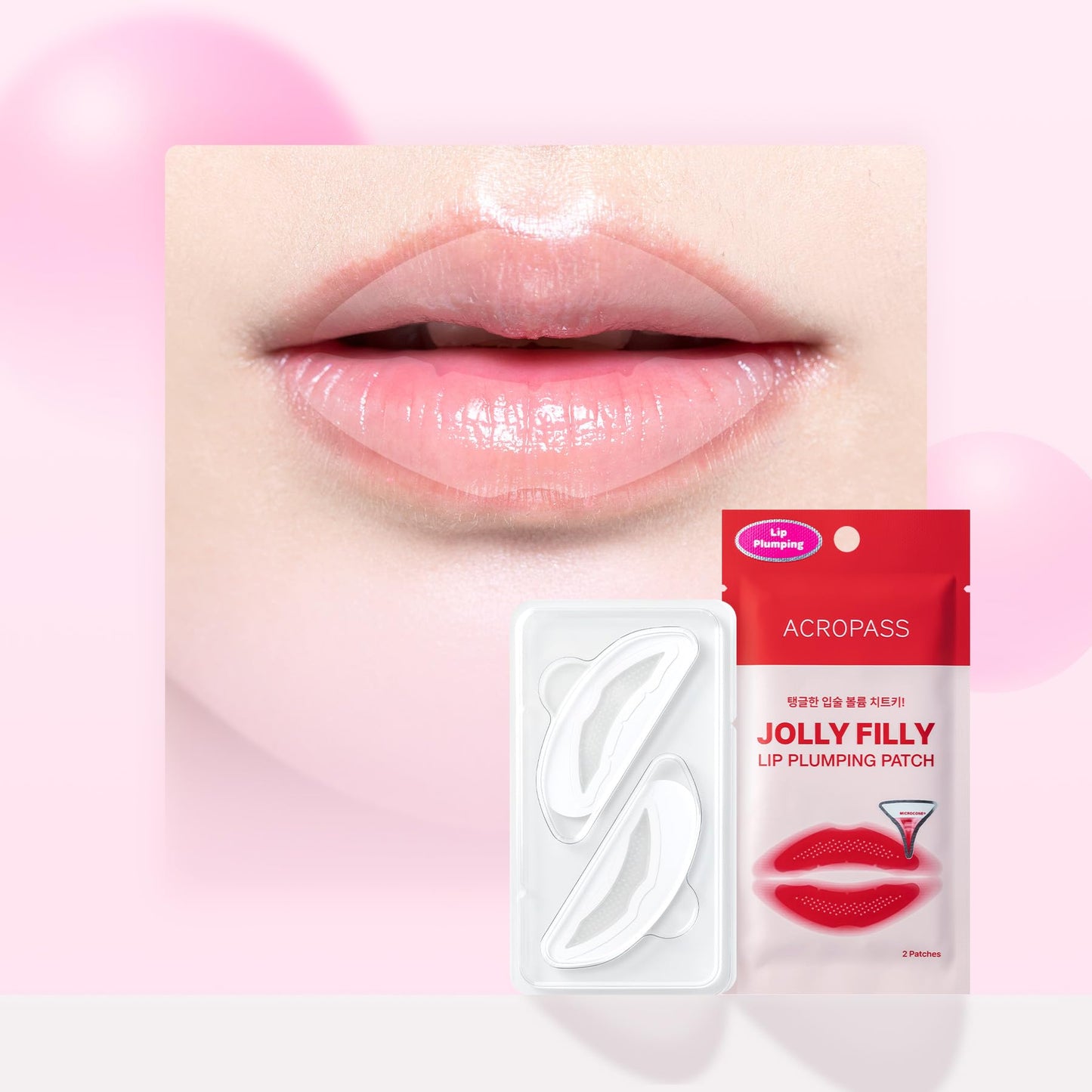 ACROPASS Jolly Filly Lip Patch, Helps Improve the Look of Smooth, Moisturized Lips, 30Minute Hydrating Lip Care with Cayenne Fruit Extract (2 Patches) Beauty and Personal Care Acropass