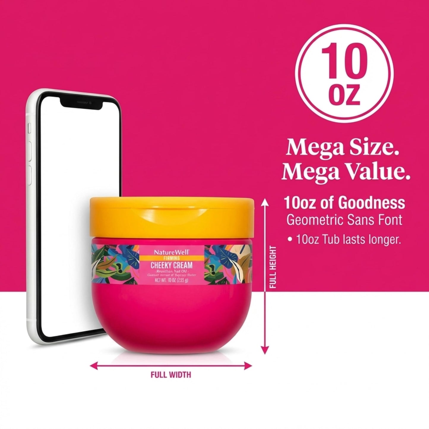 NATURE WELL Ultra-Rich Firming & Tightening Cheeky Body Cream, Promotes Deep Hydration, Fast Absorbing, Scents of Pistachio Cream, Almond Blossom Beauty & Personal Care NATURE WELL