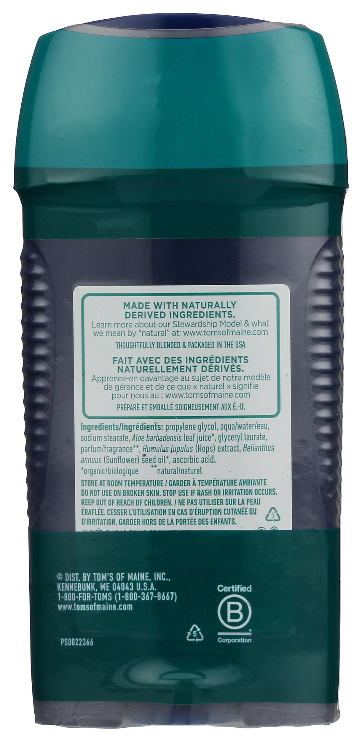 Mountain Spring Long Lasting Stick Deodorant Twin Pack Beauty and Personal Care Tom's of Maine