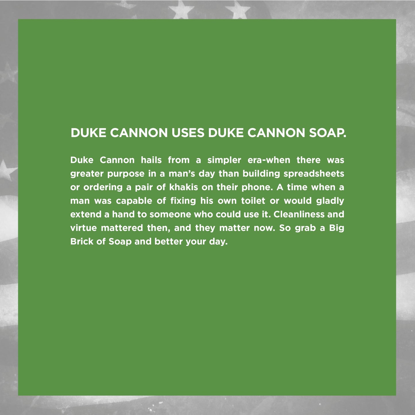 Duke Cannon Supply Co. Big Brick of Soap - Superior Grade, Large Men's Bar Soap, Limited Edition WWII Inspired Scents, Body Soap, Menthol, 10 oz Beauty & Personal Care Duke Cannon Supply Co.