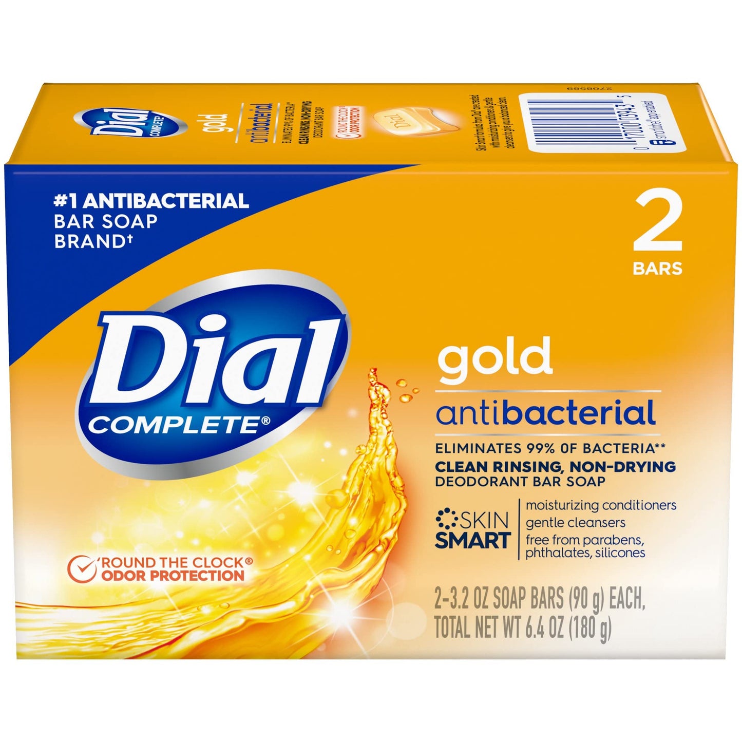 Dial Gold Antibacterial Deodorant Bar Soap, 3.2 Ounce, (Pack of 2) Beauty & Personal Care Dial