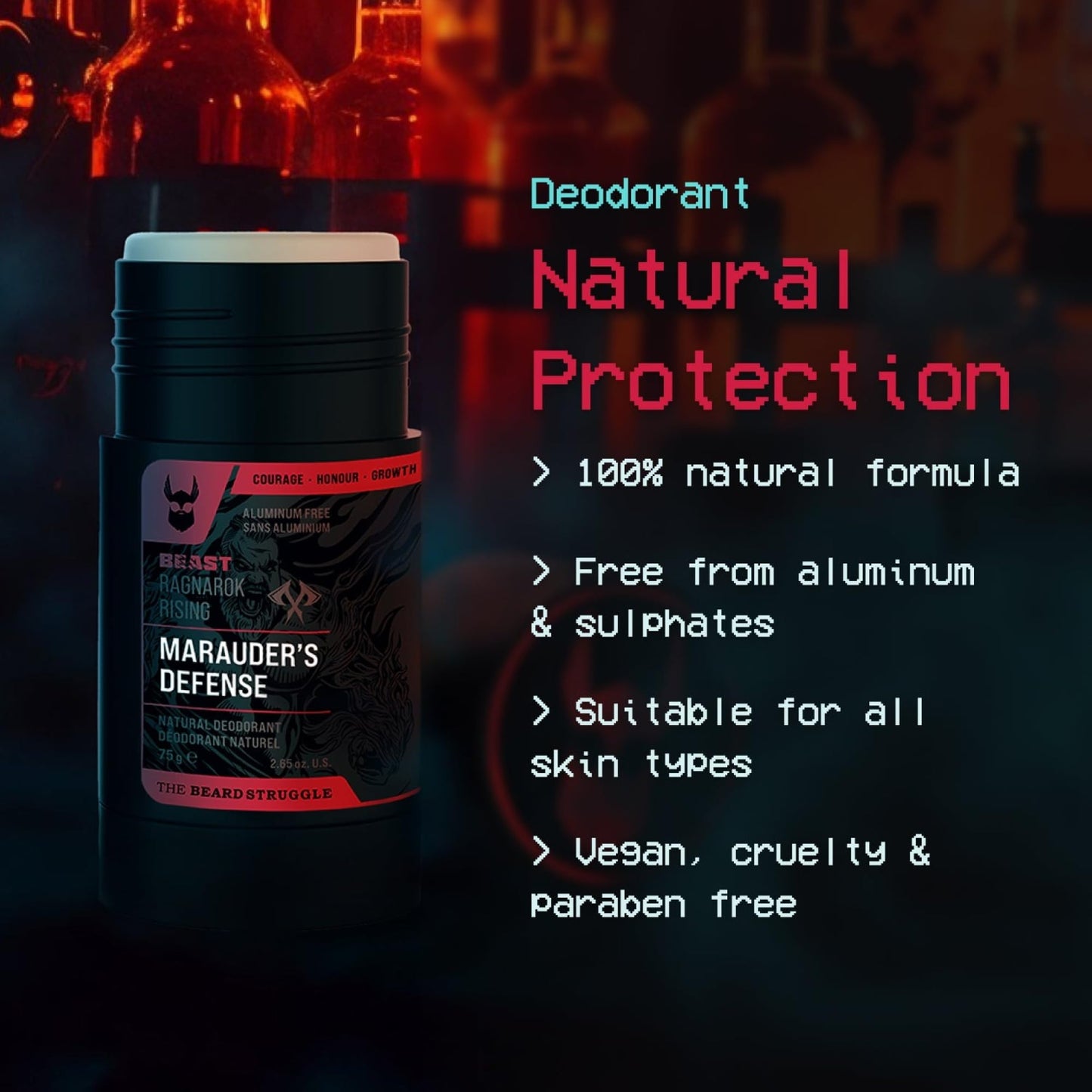 The Beard Struggle Beast Body Bundle: Eddie Hall The Beast Line Ragnarok Rising Special Edition - Men's Body Wash, Natural Aluminum Free Deodorant Beauty and Personal Care The Beard Struggle