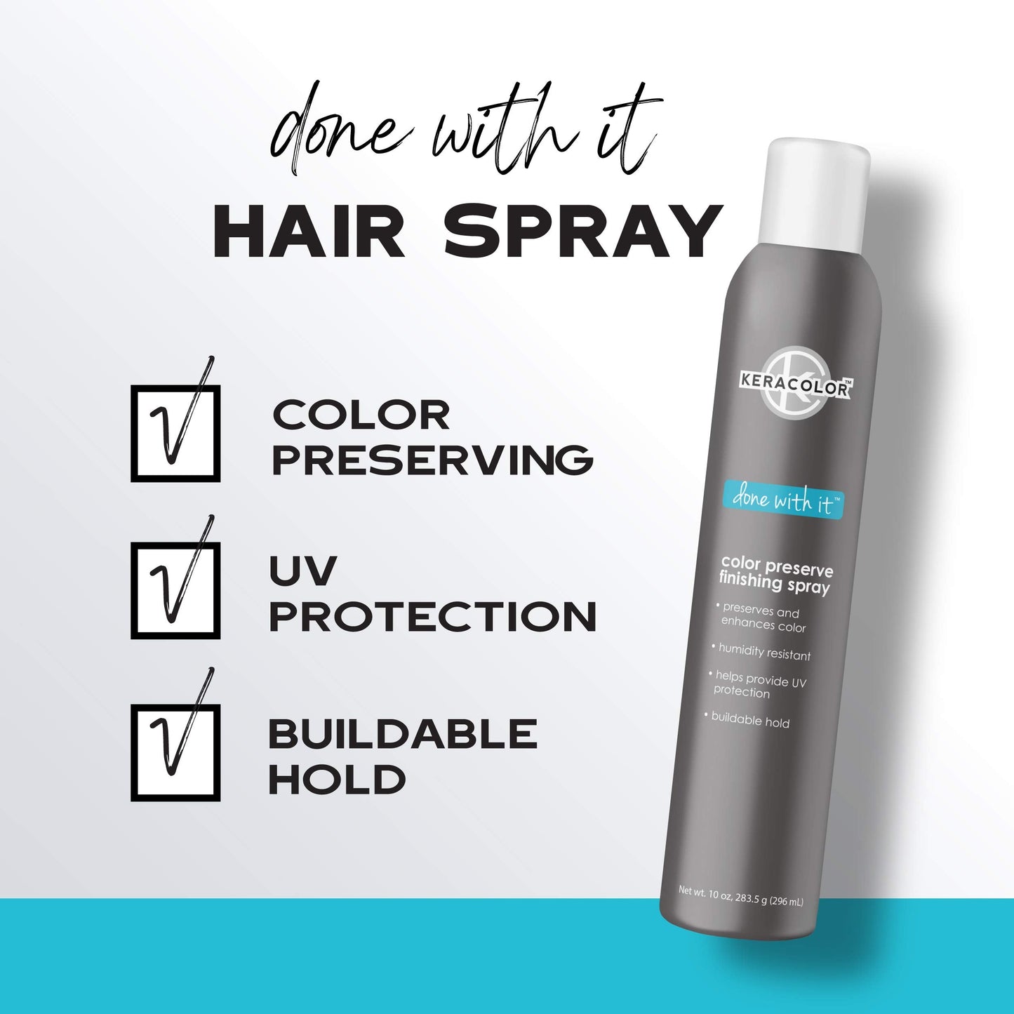 Keracolor Color Preserving Finishing Hair Spray, Keratin Infused UV Protection, Color Enhancement, Buildable Hold, 10 Fl Oz Beauty & Personal Care KERACOLOR